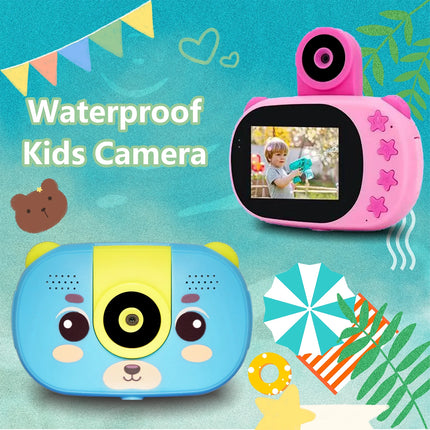 Kids Waterproof Camera 20MP Waterproof Underwater Digital Camera 1080P 10X Digital Zoom Screens Waterproof Digital Camera
