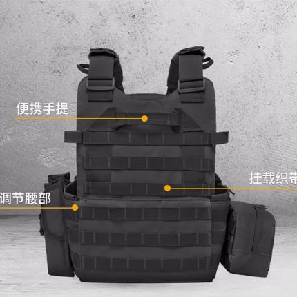 Kids Tactical Vest - Nylon Camo Gear for Training & Outdoor Play / Gilet Tactique Enfant - Équipement Camouflage en Nylon