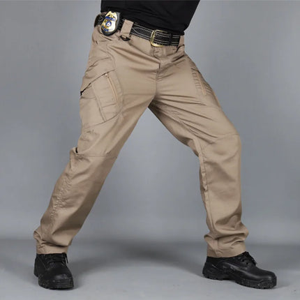 Quick Dry Outdoor Pants Multi Pockets Elastic Tactical Pant Waterproof Plus Size 6XL Casual Cargo Trousers Men Clothing