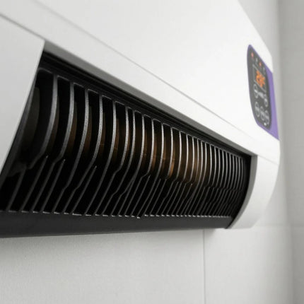 Wall-Mounted Electric Heater 2000W Electric Wall Heater Home Heating White Black Grille