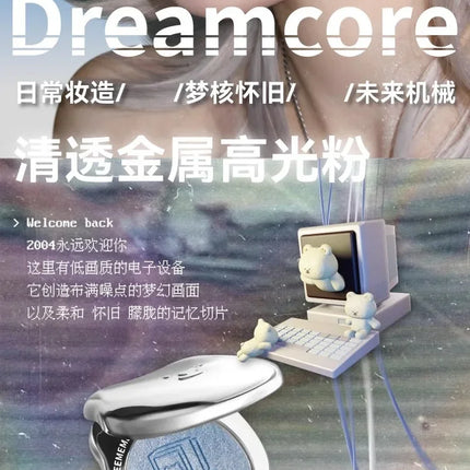 LEEMEMBER DreamCore Series Multi-purpose Cream Eyeshadow Highlighter Glitter Brightening Powder contour palette