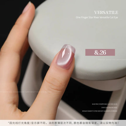 36-color/set Star River Cat Eye Gel Nail Polish 15ml Magnetic Gel Glass Beads Semi Permanent Soak Off UV Nail Gel For Nail Salon