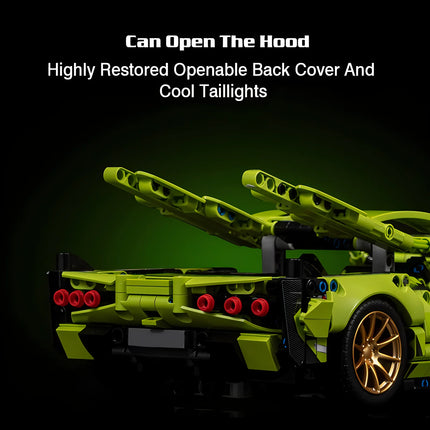 Technical Racing Sport Car Model Building Blocks technic adults 1:14 DIY Supercar Brick Puzzle Toys Kid Adult Gift（1314+granule）
