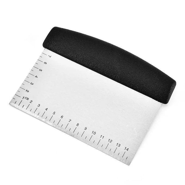Stainless Steel Scraper & Chopper Kitchen Pastry Metal Dough Cutter Icing Smoother Cake Decorating Scraper Dough Chopper