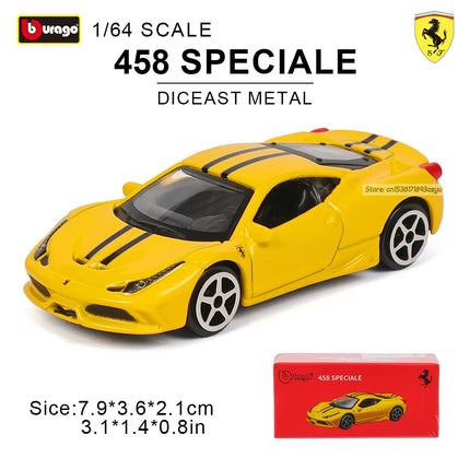 Bburago1:64 Ferrari E812 COMPETIZIONE Model Small Collection Car Alloy Model Toy Gift Scene Decoration Classic and Exquisite