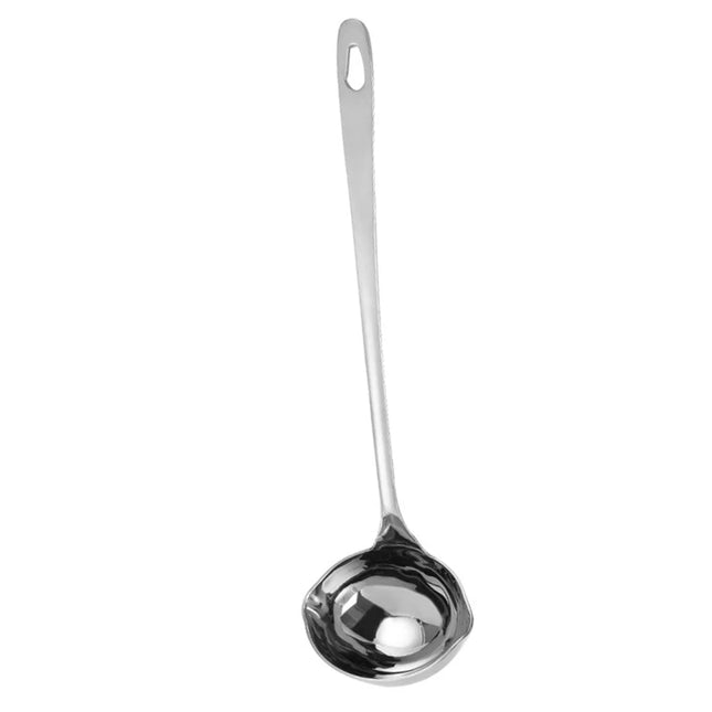 Stainless Steel Ladle with Pouring Spout Soup Oil Separator Spoon Canning Ladle Heat Insulation Anti-scalding Spoon kichen tool