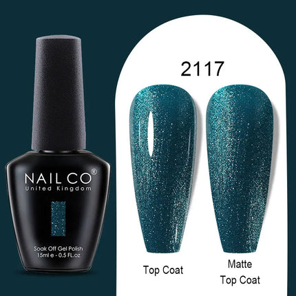 NAILCO Winter Series Color Gel Nail Polish 15ML Semi Permanent Soak Off Gel Varnishes Super Texture Gorgeous Nail Manicure Art