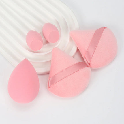 5Pcs Professional Makeup Sponge Set - Soft, Gentle, Multi-Purpose Tools for Perfect Foundation, Powder and Blush Application