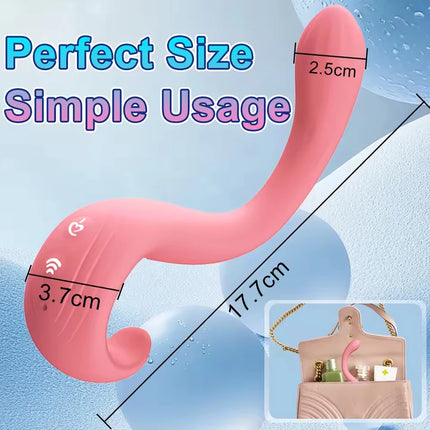 Vibrator Wand Sex Toys Adult Toys Finger Vibrators with 10 Powerful Vibrating Modes for Clitoral and Nipple Stimulation Rose Toy