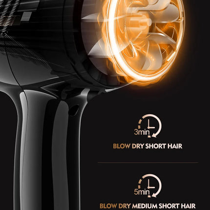 220V Hair Dryer Professional 2200W Gear Strong Power Blow Hair Dryer Brush For Hairdressing Barber Salon Tools Hair Dryer Fan