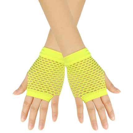 New Fishnet Gloves Red Black Girl Sheer Mesh Mittens Gloves Adult Woman Disguise Rock Fancy Night Club Party Sexy Fashion Gloves
