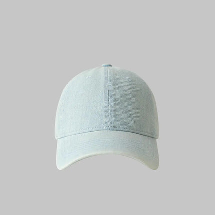 Baseball Cap Women Men Unisex Denim Washed Soft Top Sunshade Spring Summer Hats Retro Korean Solid Color Snapback Caps Female