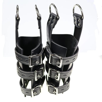 High-end PU Leather BDSM Bondage Suspension Cuffs Foot Binders Suspension Slave Fetishism Adult Sex Toy Men Women