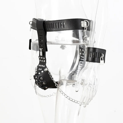 Leather Panty Bondage with Handcuffs Sexy Toys Chastity‬ Slave BDSM Sex Furniture Gay Harness  Tools for Couples