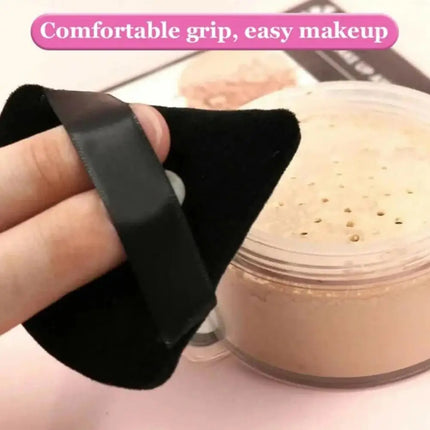 Triangle Velvet Powder Puff Pizza Flours Mini Face sponge Makeup Lightweight Cosmetics Makeup Tool Washable M4L1