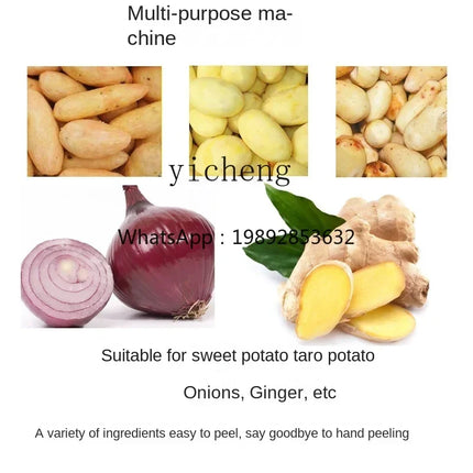 Small Potato Peeler Automatic Ginger Peeler Cleaning Sweet Potato Taro Potato Peeling