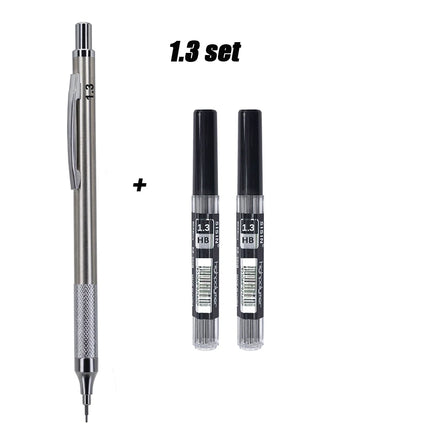0.3/0.5/0.7/0.9/1.3/2.0mm Mechanical Pencil Set Art Drawing Painting Automatic Pencil with 2box Leads Office School Supply