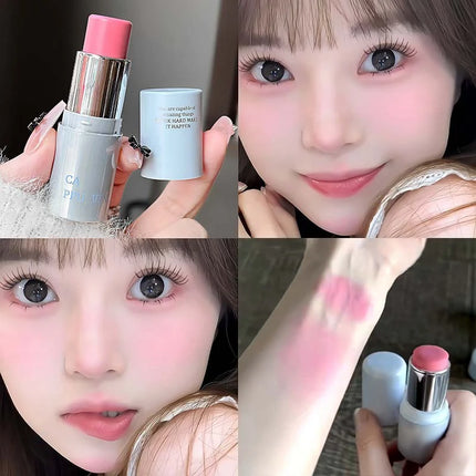 Smooth Blush Stick Expansive Color Natural Long Lasting Matte Makeup Monochrome Creamy Rouge Face Lip Makeup Stick