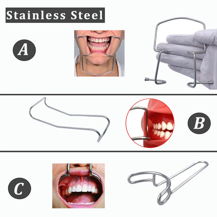 Autoclavable Stainless Steel Dental Lip and Cheek Retractor – Orthodontic Mouth Opener for Clinical Use