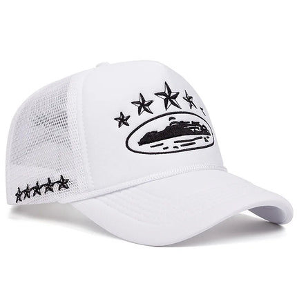Fashion New Unisex Print Baseball Hats Hip Hop Breathable Personal Sunshade Mesh Versatile Street Snapback Hats Trucker Caps