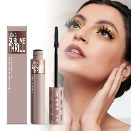 Curling Mascara Long Sublime Thrill Lightweight Waterproof Long-Wear Mascara with Nourishing Ingredients to Protect Eyelashes