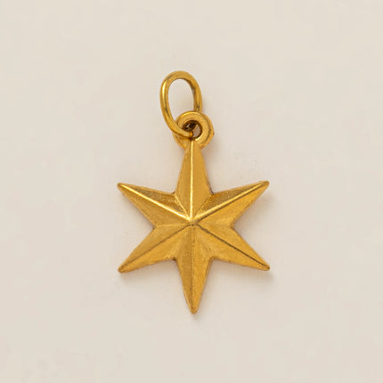 Fashionable and trendy new heart-shaped pentagram full diamond horseshoe pendant charms for jewelry