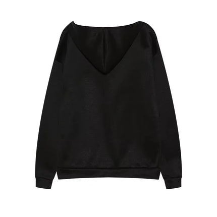 Y2K Gothic Butterfly Print Zip Up Women Hoodies 2025 Winter Grunge Skeleton Sweatshirt Casual Hooded Jacket Streetwear Hoodie