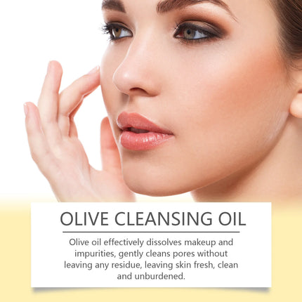 OUHOE Gentle Olive Cleansing Oil, Nourishing & Moisturizing, Effectively Removes Makeup & Impurities, For Face & Lips
