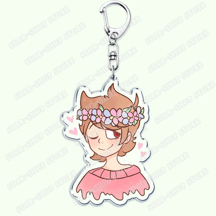 Cartoon Anime Eddsworld Tord Keychain Accessories Bag Comic Ringo Edds Meme Keyrings Jewelry Fans Friends Birthdays Gifts