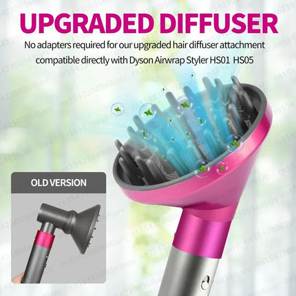 Hair Styler Nozzle Auto Curling For Dyson Airwrap HS01 HS05 Sencicimen X9 Hair Dryer Accessories Multi Hair Curler Cylinder Comb