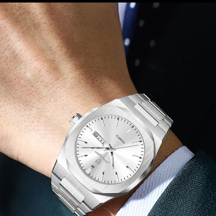 POEDAGAR Fashion Brand Male Wristwatch Waterproof Luminous Stainless Steel Men Clock Date Week Casual Quartz Men's Watches Reloj