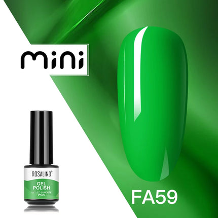 ROSALIND Shiny Gel Nail Polish Soak Off Gel Varnishes Nail Art Semi Permanent UV Glitter Nail Gel Polish Base Top Coat Enamel