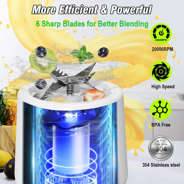 Portable Electric Juicer Small Household Rechargeable Vegetables Fruit Blender Juice Cup For Juicing