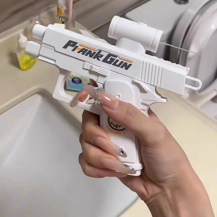 Double headed prank, double-sided water gun, reverse water gun, creative and funny prank toy