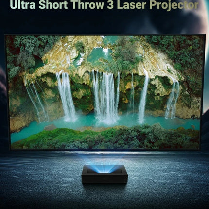 Full HD1080P Laser DLP UST Proyector Support 4K 1100ANSI Android11 Home Video Ultra Short Throw Projector BT5.2&WIFI6 Auto Focus