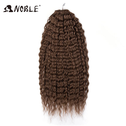 Noble 24Inch 300g Crochet Hair Curl Hair Water Wave Ombre Blonde Twist Crochet Hair Braid Hair Deep Wave Braiding Hair Extension