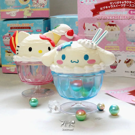 Sanrio Characters Capchara Sweets Case Collection Capsule Toy Blind Box Hello Kitty Cinnamoroll My Melody Mini Figure Desk Decor
