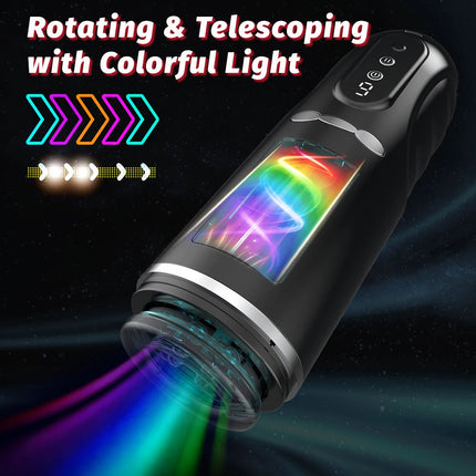 Automatic Masturbator for Men Sucking Vibrating Real Pussy Blowjob Machine Male Sex Toy Men Masturbation Cup Adult Goods for Men