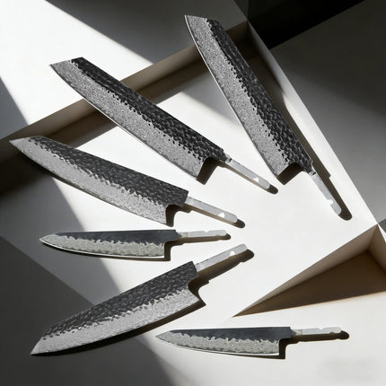 1/2/3/4/10PCS, Forged Damascus Steel Sashimi Knife Blade Kitchen Knife Blade Chef Knife Kiritsuke Knife Blade DIY Making Tool