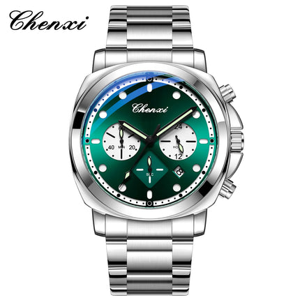 CHENXI Men's Watch Multifunctional Fashion Quartz with Calendar Luminous Display Men Watches Chronograph Business Wristwatch