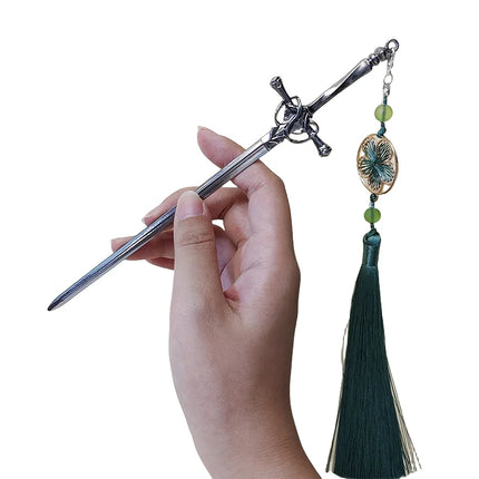 2023 New Vintage Chinese Women's Hair Stick Metal Glaze Flowers Hair Chopsticks Ladies Pearl Jewelry Hair Sticks Accessories