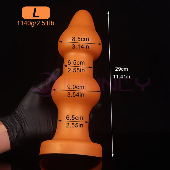 45-90mm Huge Anal Beads Soft Silicone BDSM Adult Sex Toys for Women Men Butt Plug with Suction Cup Anal Dildos Prostate Massager