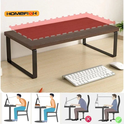 Computer Monitor Elevated Monitor Base Home Office Storage Rack Computer Desktop Creative Storage Rack Office Storage Supplies