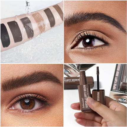 Superfluff Volumizing Brow Mousse Tint for Eyebrows Tinted Brow Gel  Brown Long Lasting Waterproof Eyebrow Tattoo  Dye Cosmetics