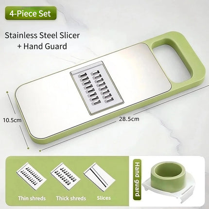 Hot Multifunctional Vegetable Cutter Mandoline Slicer 5 Blades Food Chopper Stainless Steel Grater for Potato Carrot Cucumber