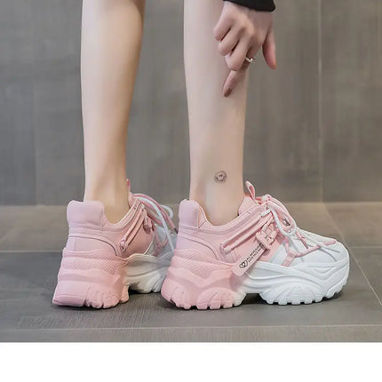 Women's Shoes Casual Shoes Spring Sneakers Platform Woman-shoes Tennis Female Fashion Thick Sole 2024 Roses Trainers Increased I