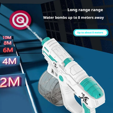 Water Gun Electric Waterguns Automatic Large Capacity Long Range Guns Children's Water Toys Swimming Pool Beach Toy for Children