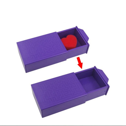 Wonderful Magic Purple Magic Box Plastic Trick Performance Magic Disappearing Box Magic Trick Props for Kids Teens