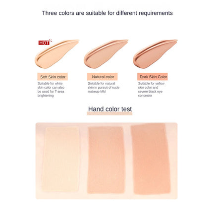 PHOERA 10Colors Liquid Concealer Foundation Cream Smooth Face Moisturizing Silky Long Lasting Scars Acne Cover Cosmetic Makeup