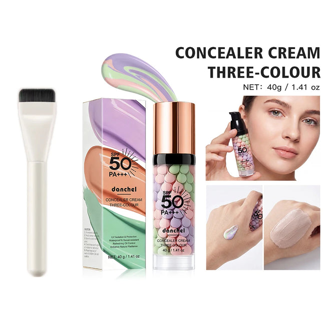 SPF 50 Primer for Face Before Makeup Sun 3 In 1 Color Corrector Face Primer Oil Control & Moisturizing Skin Tone Correcting